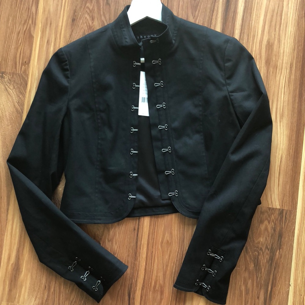 Theory Cotton Black Jacket